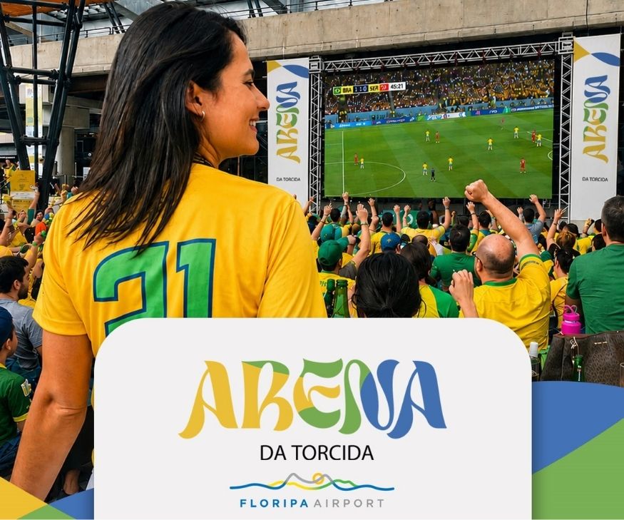 Floripa Airport terá Arena da Torcida com programação gratuita