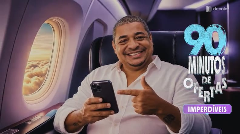 Decolar lança campanha “90 Minutos de Ofertas” com Vampeta e aposta em IA na produção de filmes para o maior torneio de futebol do mundo