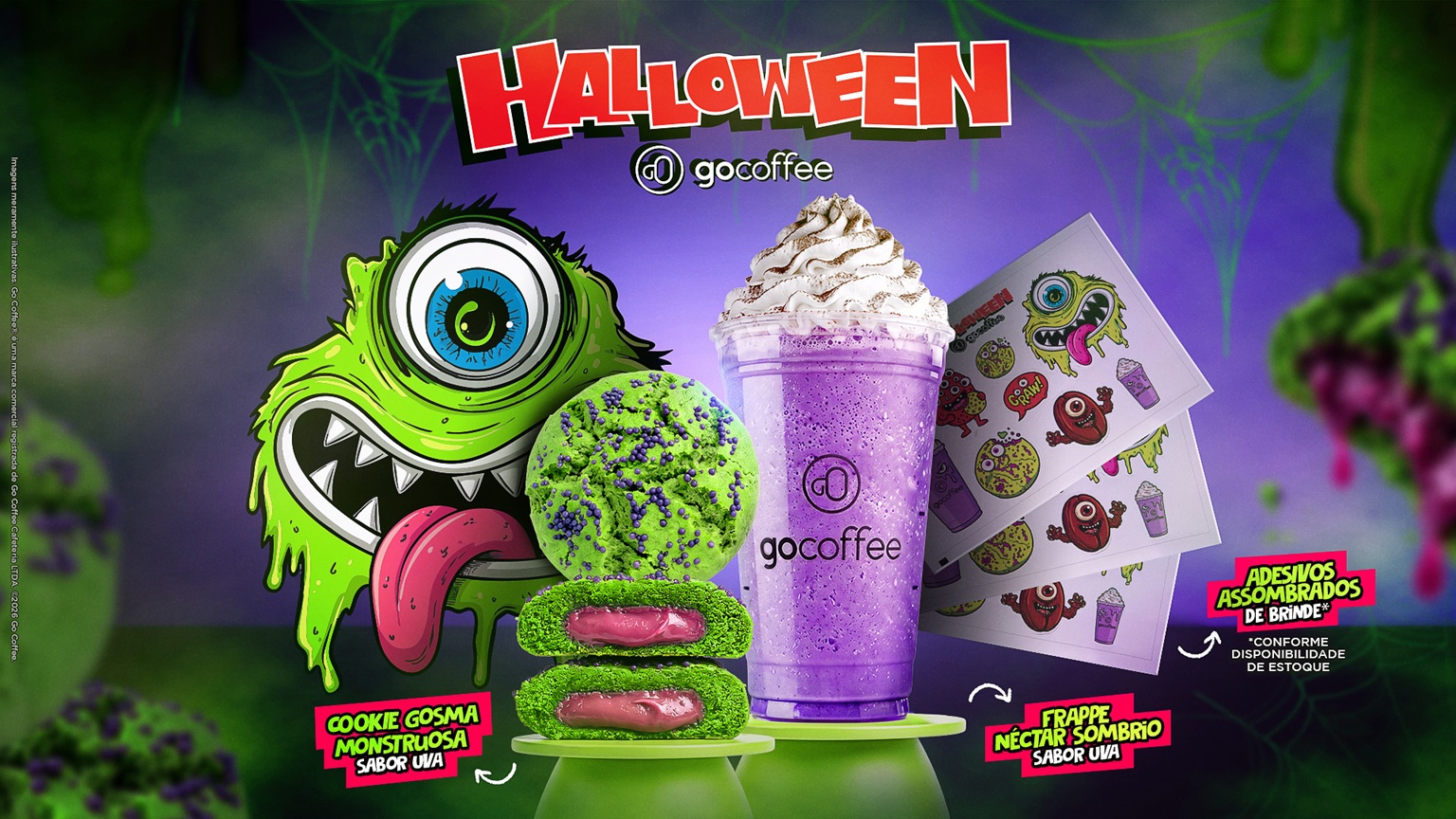 Go Coffee resgata nostalgia dos anos 90 em campanha de Halloween